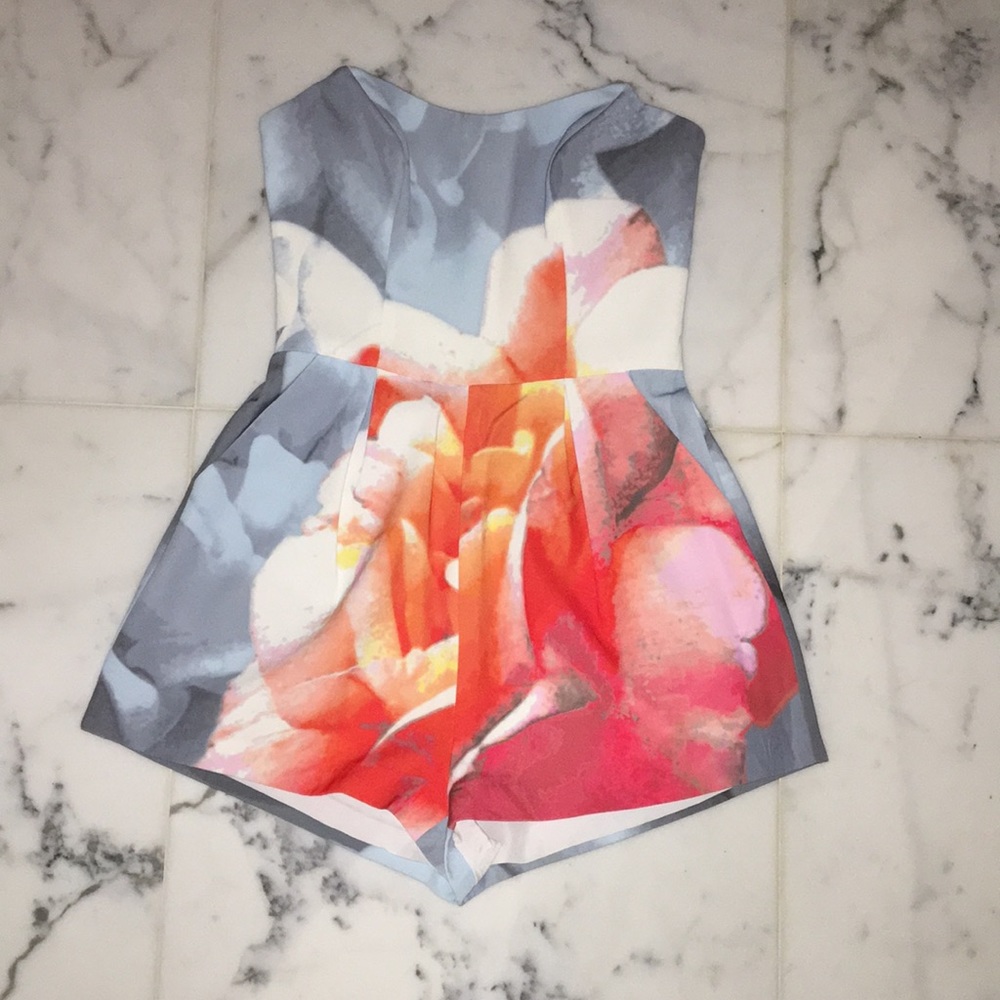 Strapless romper